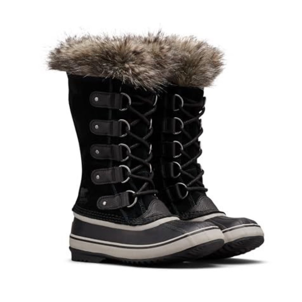 New Sorel Women's Joan of Arctic Boot Waterproof Black Lace Up Suede Boots - Picture 8 of 12